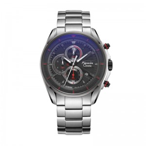 Alexandre Christie AC 6662 Silver Black MCBTEBARE